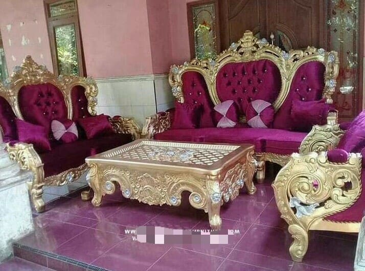 Kursi tamu mewah 321 dudukan bahan berkualitas produk asli jepara